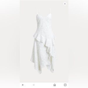 Polo by Ralph Lauren White Asymmetrical Lace Dress